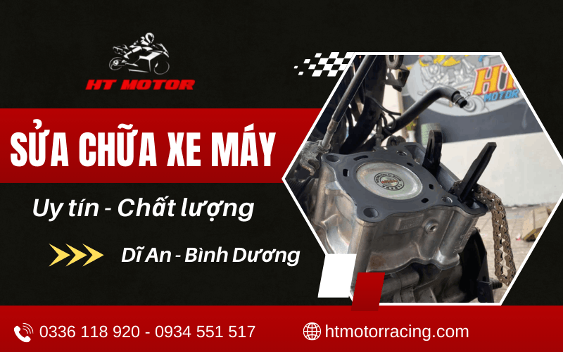 sửa chữa xe máy Dĩ An Bình Dương