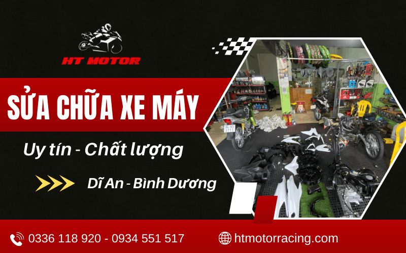 sửa chữa xe máy Dĩ An Bình Dương